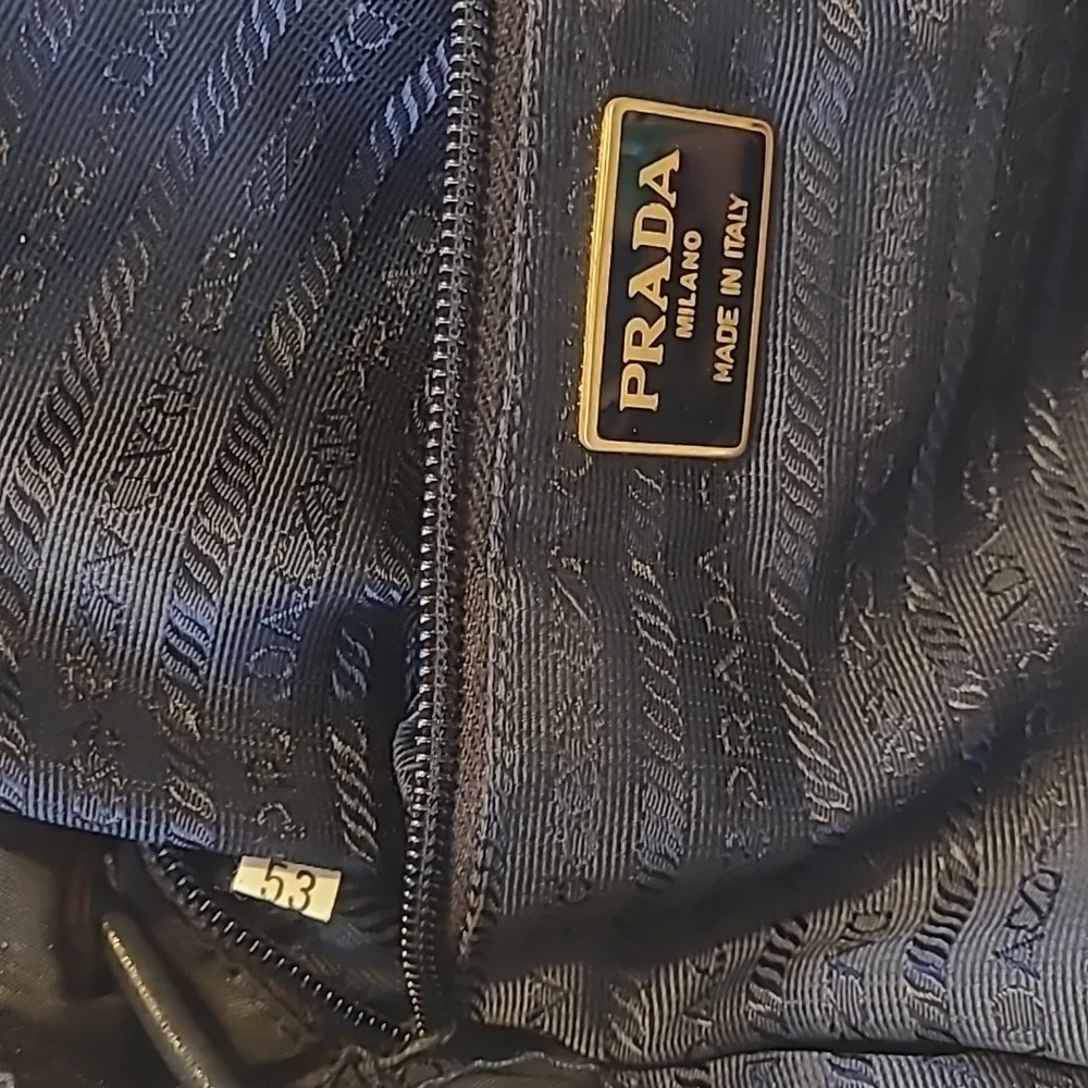 Prada Small Tessuto Backpack Bag with Chain B4821 - Picture 14 of 16